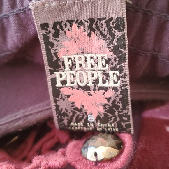 Free People Velvet/cotton BOHO dress - Picture 10 of 13